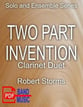 Two Part Invention Clarinet Duet P.O.D. cover